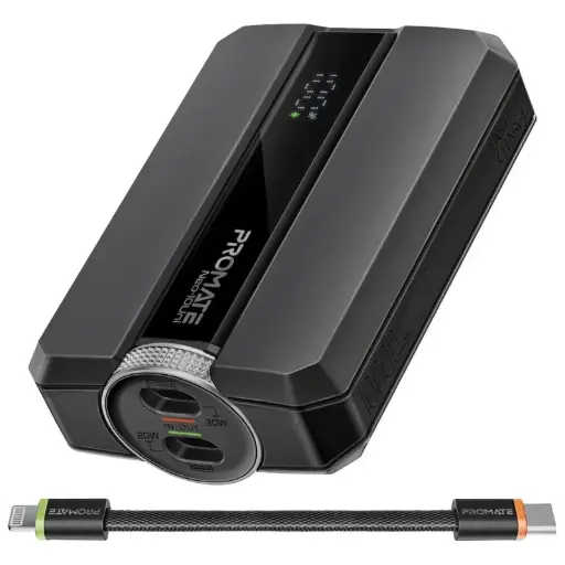 Neo-10Uni Ultra-Compact 30W PD Power Bank with USB-C / Lightning Ports & Bidirectional Cable