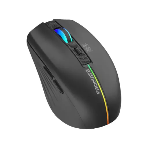 Kitt 2.4GHz Wireless Ergonomic Optical Mouse with LED Rainbow Lights