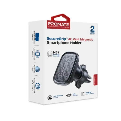 VentMag-L SecureGrip™ AC Vent Magnetic Smartphone Holder 