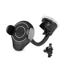 ALPHAMOUNT 10W Qi Cer􀀁fied Car Smartphone Mount with AC Vent  and Dashboard Mount