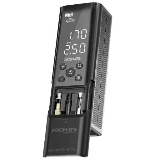 PowerPump 150PSI Portable Air Compressor Power Bank w/ LED Flashlight