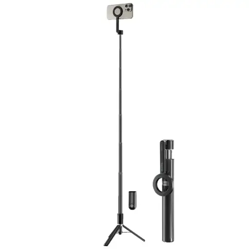 MagStick-Pro MagSafe Compatible Extendable Monopod & Tripod Stand with Remote Control