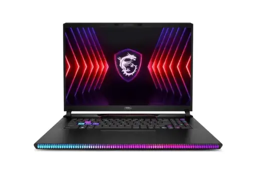 MSI Raider GE78HX Intel Core I9-14900HX 2TB SSD 64GB 17.0 Inch, 2560 x 1600 Nvidia GeForce RTX 4090 16GB W11H Black