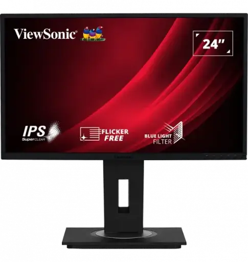 ViewSonic Monitor | Advanced ergonomics | Built-in Speakers | Flicker-Free technology 