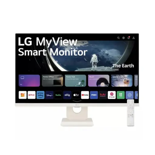 LG Monitor | IPS Smart Monitor | webOS | Tilt adjustable |HDR 10 | ThinQ Home Dashboard, 31.5 Inch, 60 Hz , Full HD (1920x1080), 2 HDMI | 2 USB