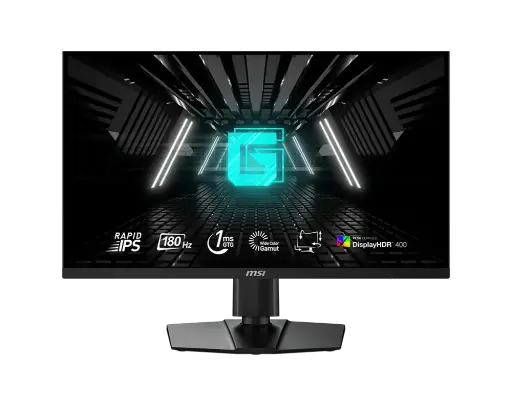 MSI Gaming Monitor 27’’ Flat |1ms Response Time GTG|Resolution: 2560x1440| Black|180 Hz | Contrast Ratio:1000:1| Ports: 2 HDMI, 1 Display Port, 1 Headphone Jack, 1 USB Ports | Height Adjustable Stand