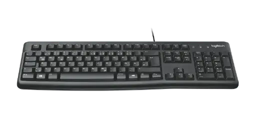 Logitech Wired Weyboard K120 EN/AR Black