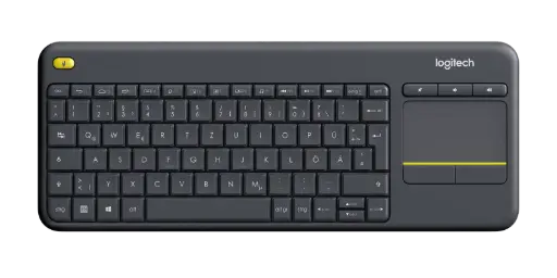Logitech Keyboard Wireless K400 PLUS TOUCHPAD Black ARA