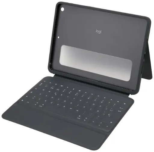 Logitech Rugged Folio - Protective Keyboard Case for Ipad 7-8-9TH GEN Black (Ara)	