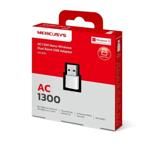 TP-Link Wireless USB Mercusys AC1300 Nano Dual Band  