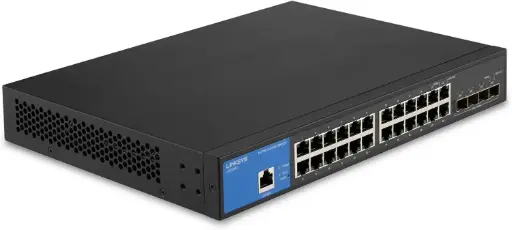 Linksys Managed Switch Gigabit 24-Port with 4Port 10G SFP+ Uplinks LGS328C-EU  