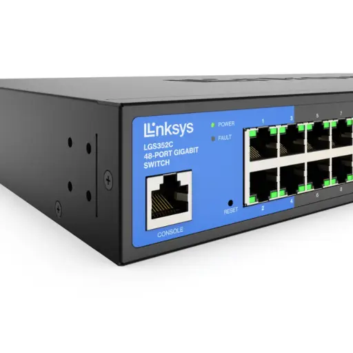 Linksys Managed Switch Gigabit 48-Port with With 4Port 10G SFP+ Uplinks  LGS352C-EU 