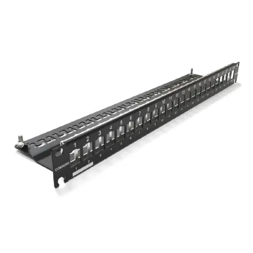 CORNING Empty Patch Panel for K6a/K6/K5e 24 Jacks   