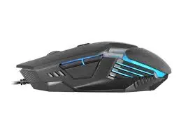 Mars OPTICAL GAMING MOUSE 87g, 4000DPI, RGB, 6 HUANO MECHANICAL SWITCHES BLACK MM024
